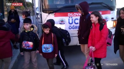 Dilovası'nda öğrencilere ücretsiz servis desteği