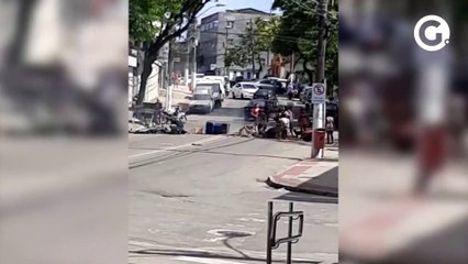 Confusão também na Avenida Marechal Campos, em Vitória