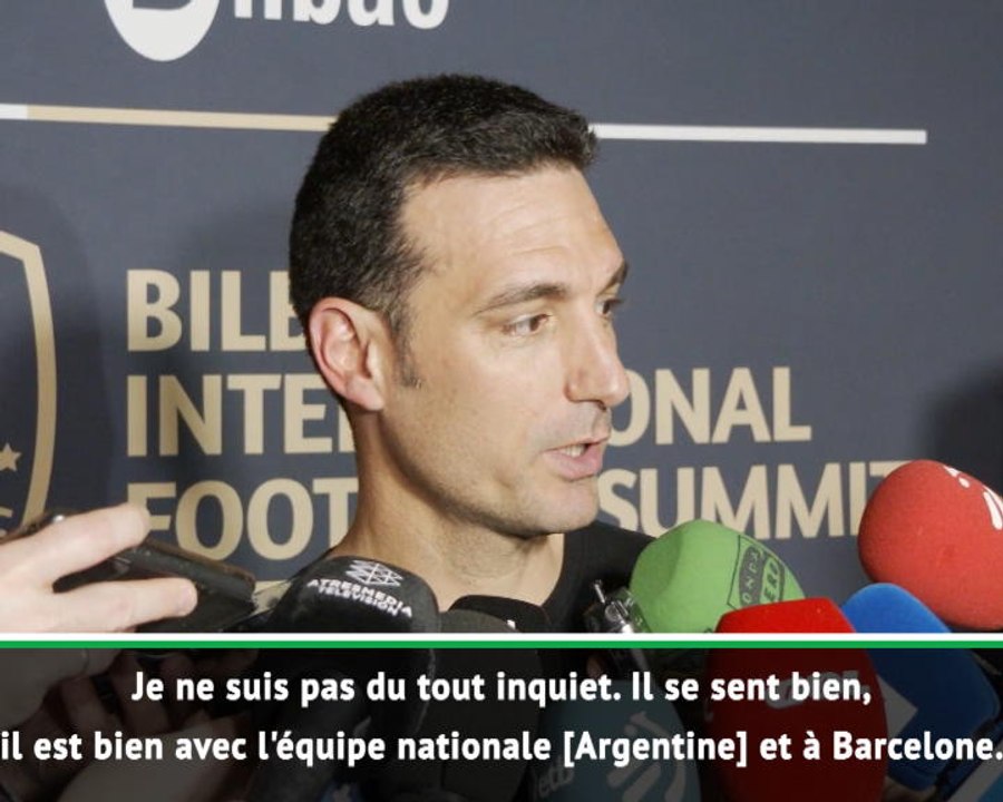 Argentine - Scaloni : "Messi se sent bien au Barça"