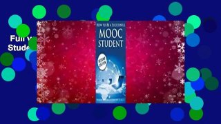 Full version  How to Be a Successful Mooc Student  For Free