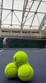 Tennis - Kei Nishikori shows some skills