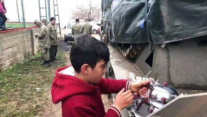 Sınırdaki çocukların Mehmetçik sevgisi - HATAY