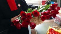 La Saint-Valentin des avocats grévistes du barreau de Versailles (Yvelines)