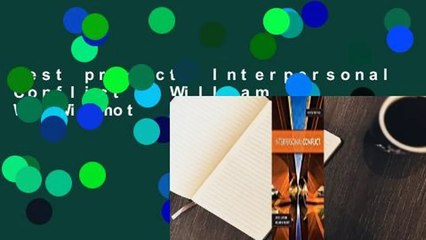 Best product  Interpersonal Conflict - William W. Wilmot