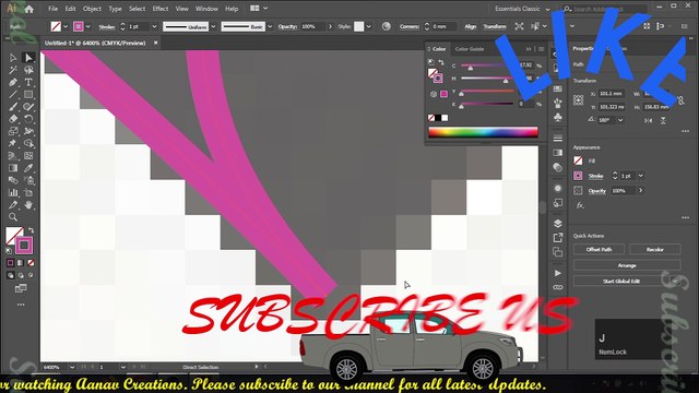 Adobe Illustrator Training - Class 11 - Pen Tool and Shape Builder Tool | Hindi | @Aanav Creations ​