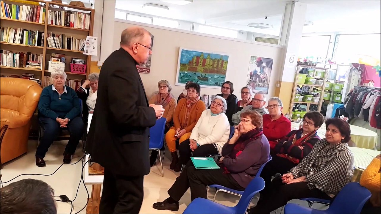 Bar-le-Duc : visite de Mgr Jean-Paul Gusching, évêque de Verdun, au Secours catholique.