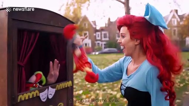 Disney super fan spends THREE MONTHS recreating her favourite scenes from 'The Little Mermaid'