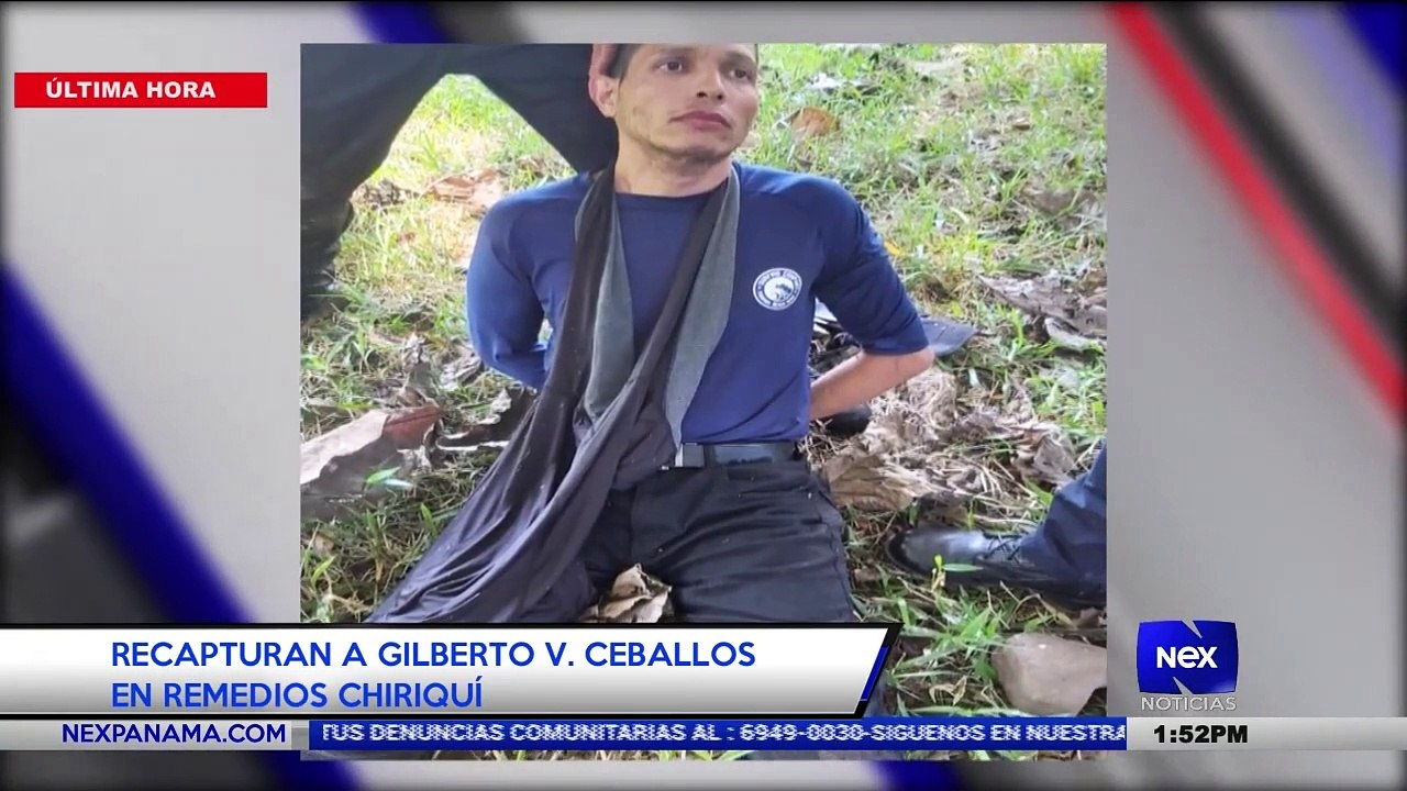 Recapturan a Gilberto Ventura Ceballos en Remedios Chiriquí - Nex Noticias