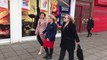 PCC Kim McGuinness, South Shields MP Emma Lewell-Buck and Coun Doreen Purvis speaking to residents and business owners on Whiteleas Way in South Shields