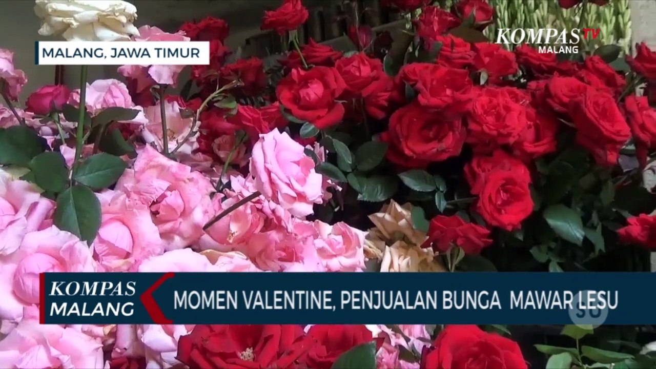 Momen Valentine, Penjualan Bunga di Malang Lesu