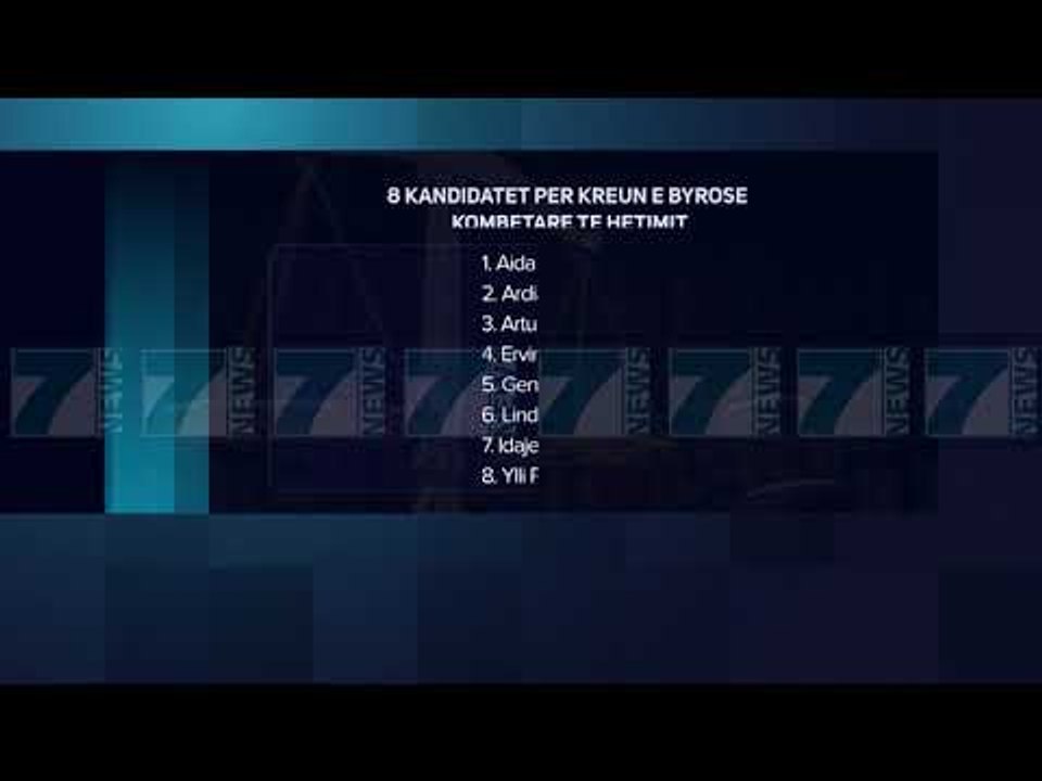 8 KANDIDATE PER KREUN E BKH DO I NENSHTROHEN TESTIT TE SE VERTETES - News, Lajme - Kanali 7