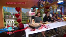 Deliciosa Carta de pizza enamorada, perfecta para este día. | Venga La Alegría