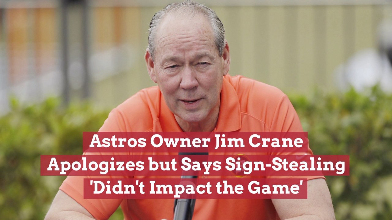 Astros OwnerJim Crane Is Sorry