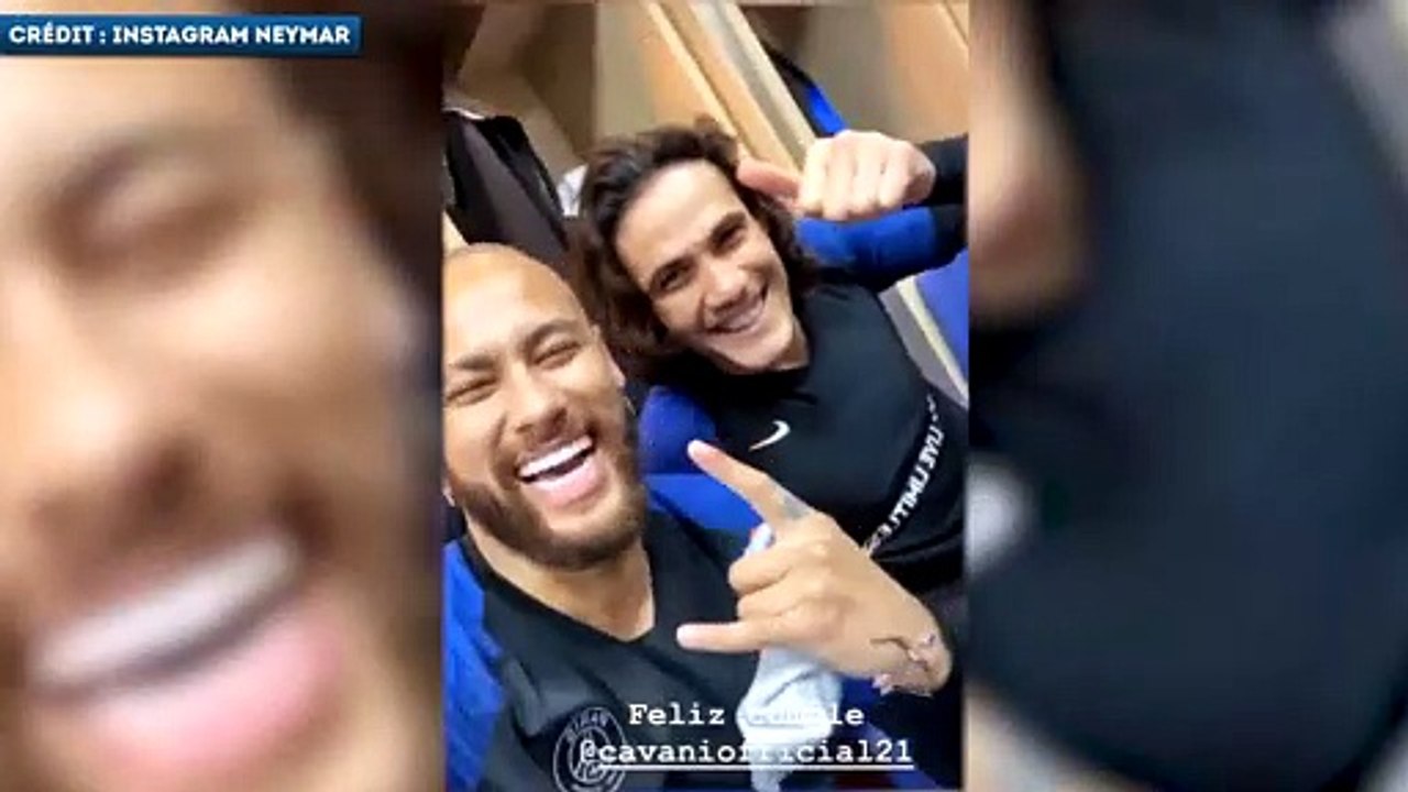 Neymar piège Di Maria et Cavani pour leurs anniversaires