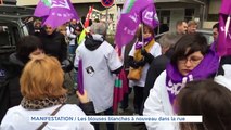 MANIFESTATION Les blouses blanches à nouveau dans la rue