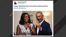 Barack, Michelle Obama Post Valentine's Day Messages