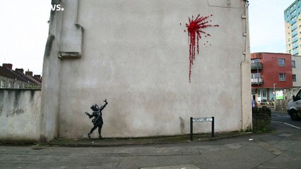 Ο Banksy τίμησε την ημέρα του Αγίου Βαλεντίνου με έργο στο Μπρίστολ