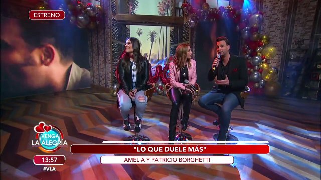 ¡Estamos de estreno! Amelia y Pato Borghetti nos presentan 'Lo que duele más'. | Venga La Alegría