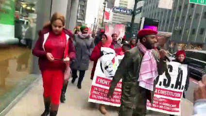 Le FNDC dans les rues de New York ce lundi