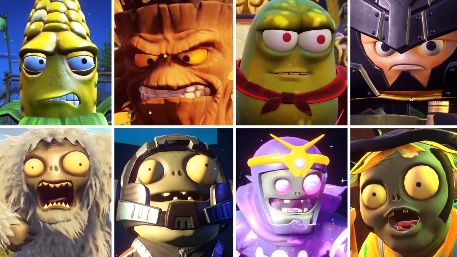 Plants VS Zombies: Garden Warfare 2 All Cutscenes | All Characters Dialogue  (PS4)