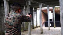U.S. Marines with 2nd Law Enforcement Battalion - Pistol Range - Camp Lejeune, N.C., Feb. 12, 2020