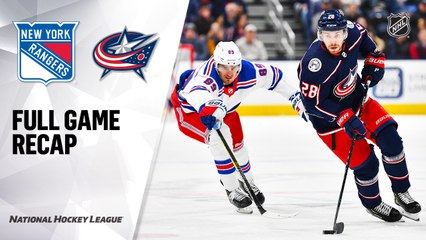 NHL Highlights | Rangers @ Blue Jackets 2/14/20