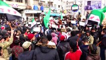 İdlib'de Türkiye'ye destek gösterisi - İDLİB