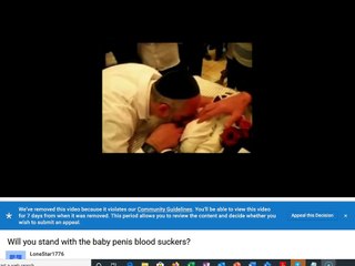 Will you stand with the baby penis blood suckers?