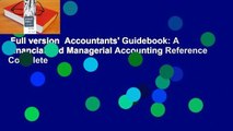 Full version  Accountants' Guidebook: A Financial and Managerial Accounting Reference Complete