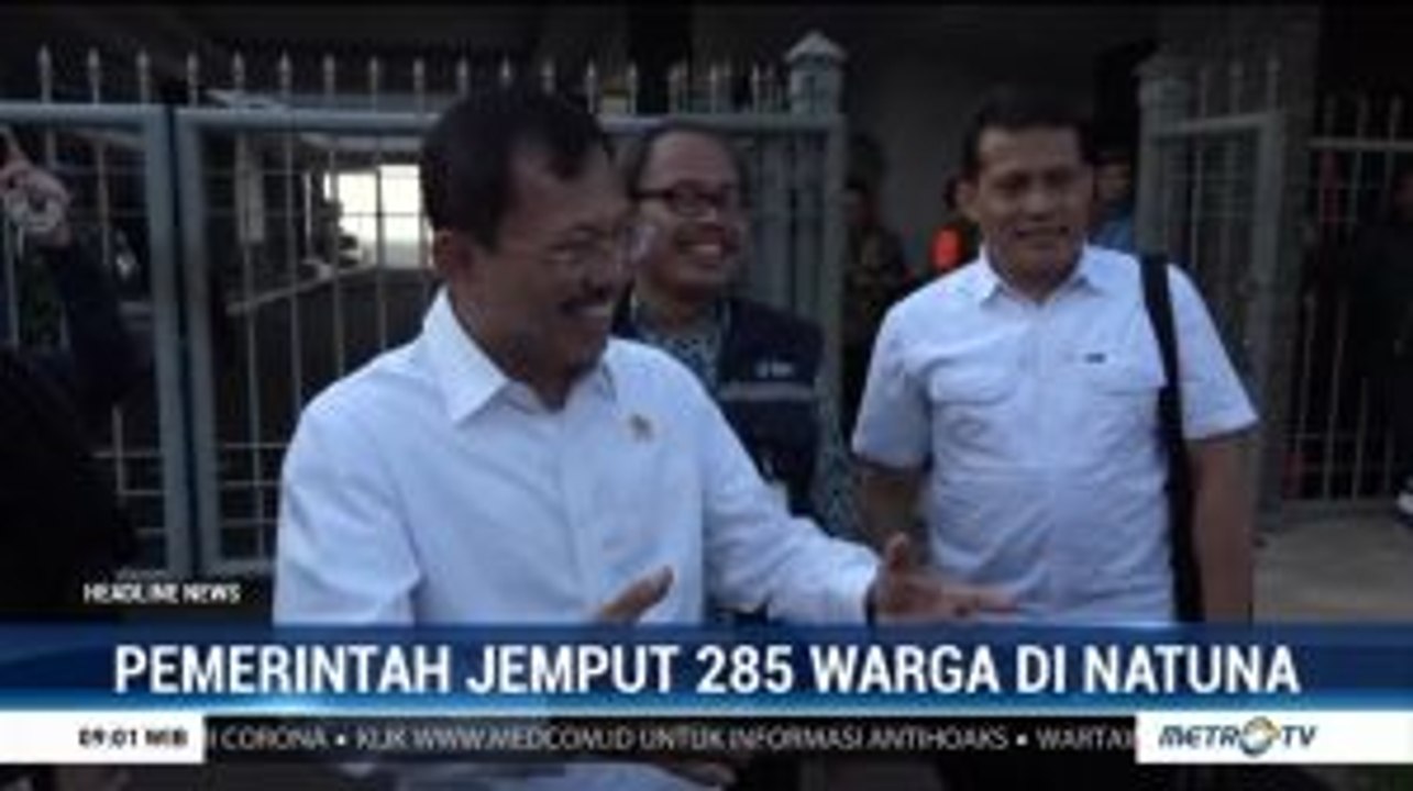 Pemerintah Jemput 285 WNI di Natuna