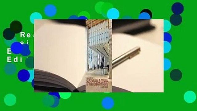 [Read] Sustainable Design for Interior Environments Second Edition For Free