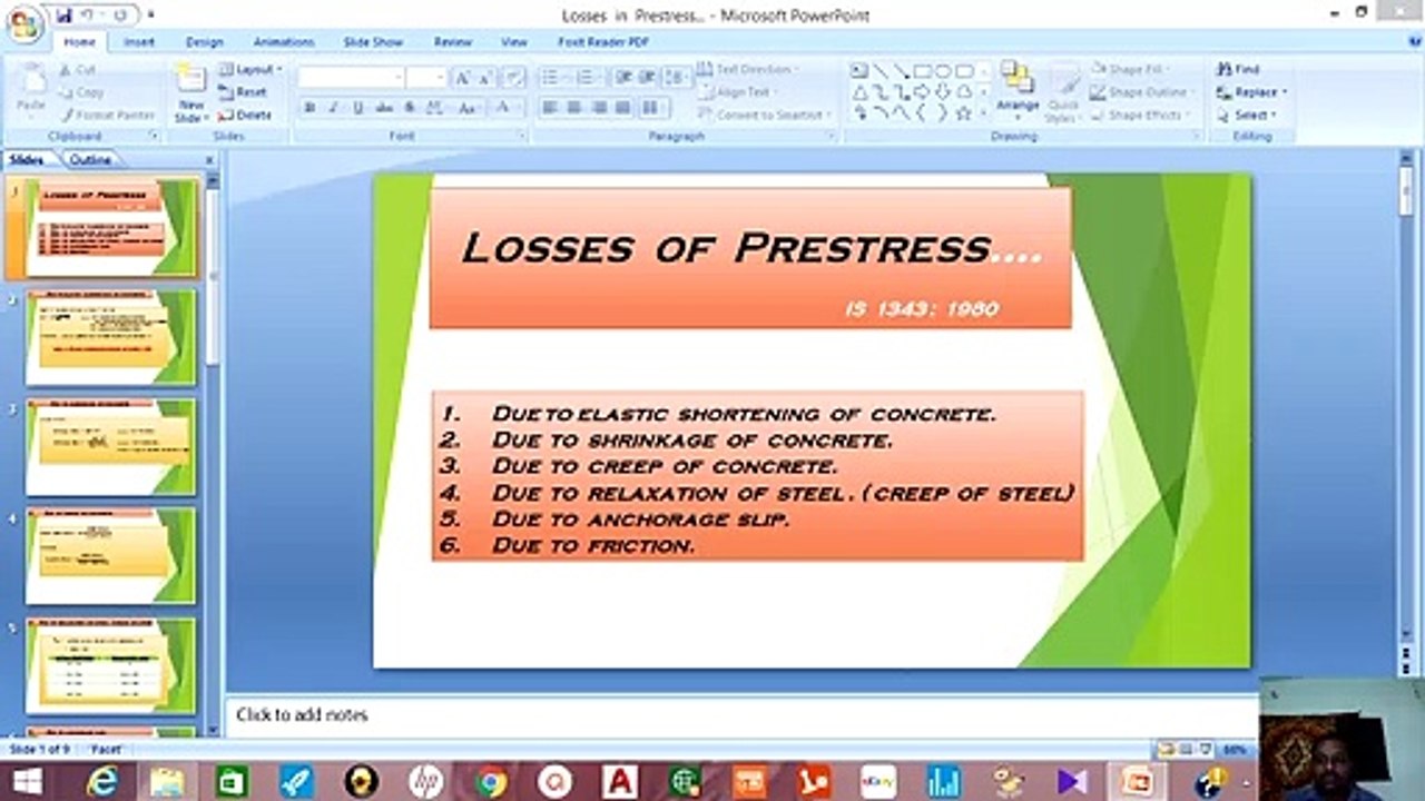 LOSSES  OF  PRESTRESS //  PRESTRESSING  // POSTTENSIONING