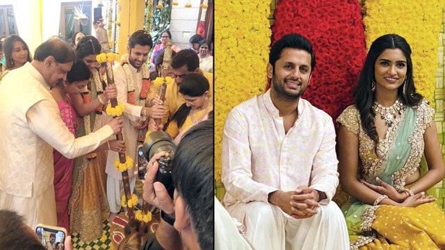Nithiin Shalini Engagement Pictures | Nithiin Shalini Marriage In April