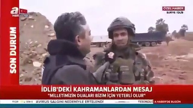A Haber muhabiri zorla canlı yayına çıkarıp Türk askerini taciz ediyor!