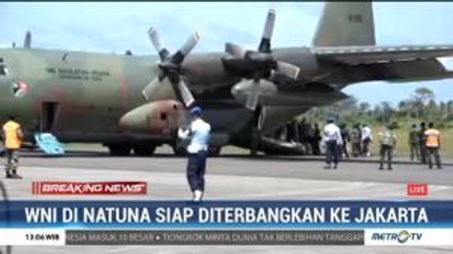 Pesawat Pertama yang Angkut WNI dari Natuna Diterbangkan ke Jakarta