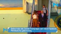 Before India visit, Donald Trump says: I am 1st on Facebook, PM Modi 2nd, gets it wrong