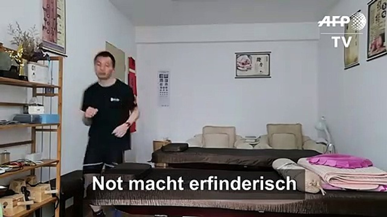 Chinese läuft in eigenen vier wänden marathon