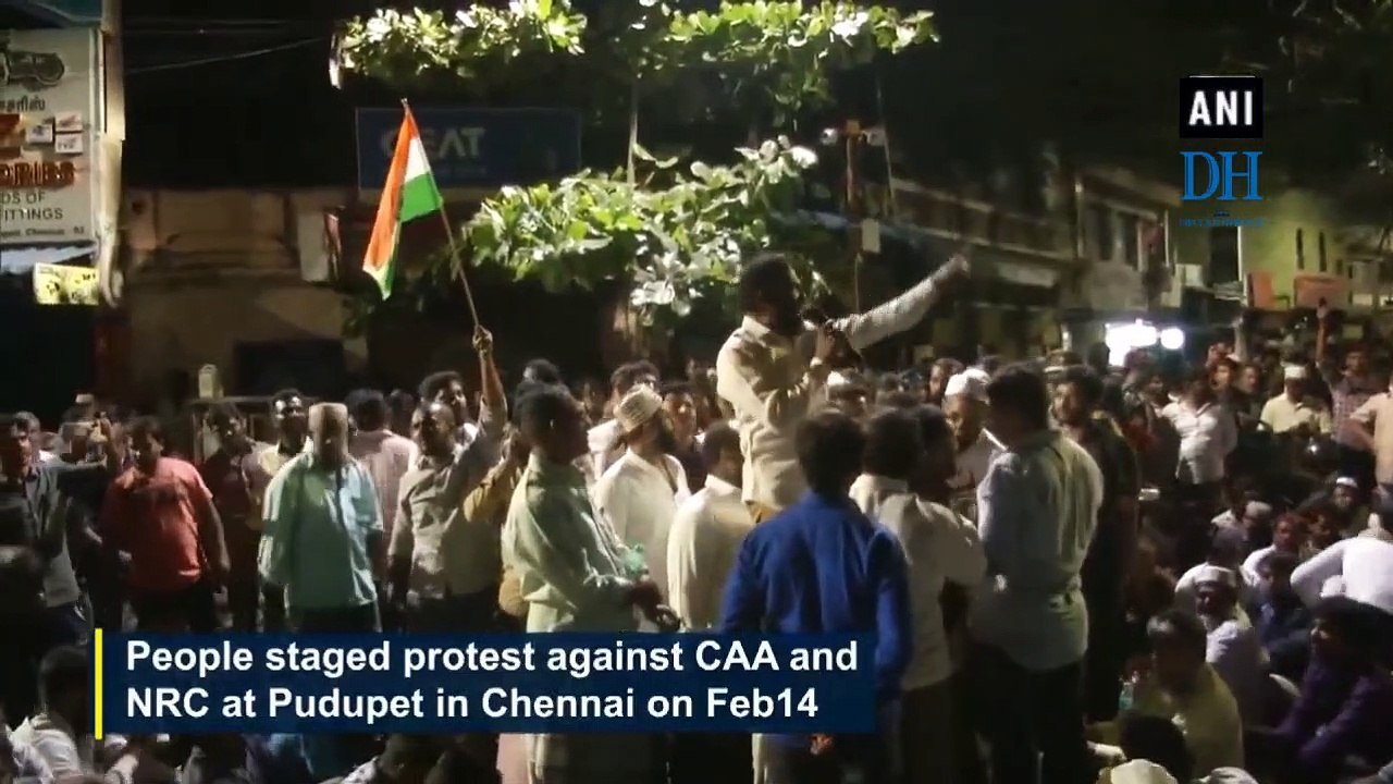 Demonstrators stage protest against CAA, NRC in Chennai’s Pudupet