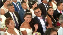 Boda masiva en Perú con motivo de San Valentín