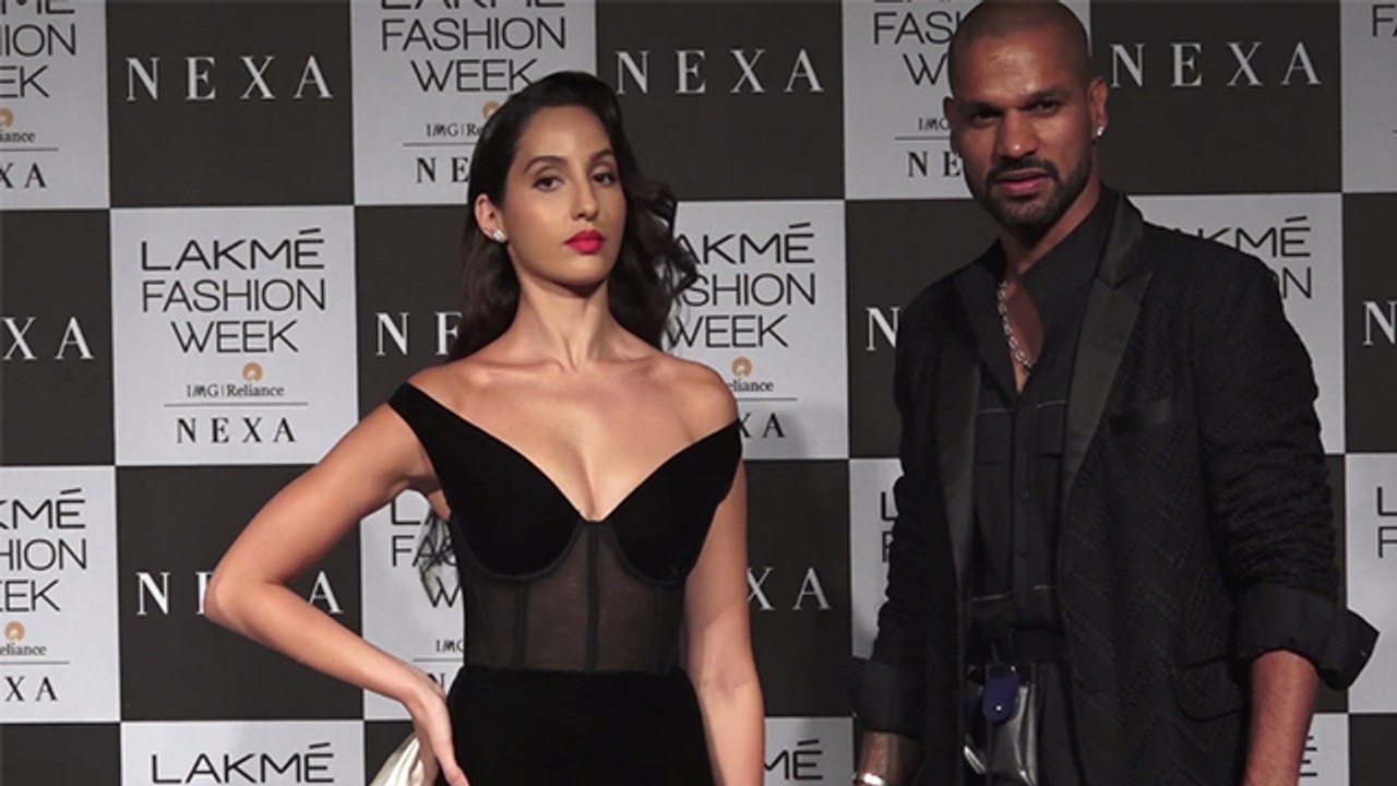 Lakme Fashion Week 2020 : Nora Fatehi के साथ Shikhar Dhawan ने किया FLIRT, VIRAL VIDEO | Boldsky