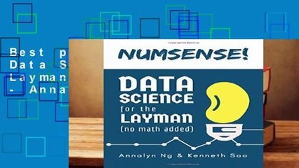 Best product  Numsense! Data Science for the Layman: No Math Added - Annalyn Ng