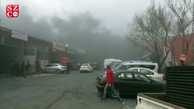 Esenyurt’ta sanayi sitesinde yangın paniği