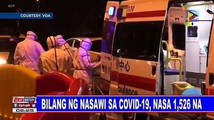 Bilang ng nasawi sa COVID-19, nasa 1,526 na