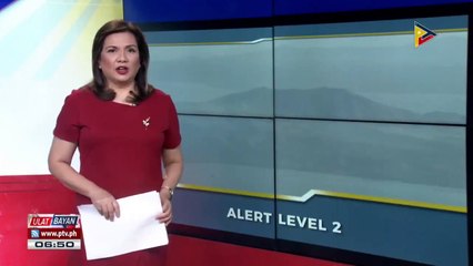 Alert level status ng Taal volcano, ibinaba na sa level 2
