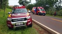 Ciclista fica em estado grave ao ser atingido por carro na PR-180