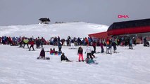 Kayseri erciyes kayak merkezi'nde 'çığ' eğitimi