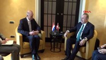 Çavuşoğlu, hollanda dışişleri bakanı stef blok ile görüştü