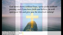 God open doors without keys, open paths without passing! [Quotes and Poems]