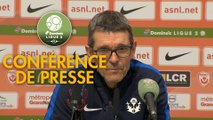 Conférence de presse AS Nancy Lorraine - EA Guingamp  (0-1) : Jean-Louis GARCIA (ASNL) -  Christophe PELISSIER (EAG) - 2019/2020