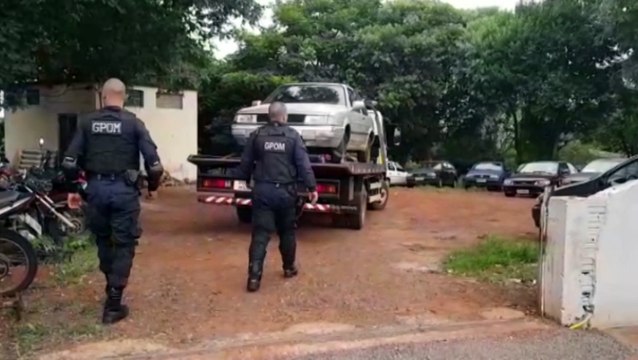Veículo que pode ter sido usado em tentativa de furto é apreendido pela equipe GPOM da Guarda Municipal